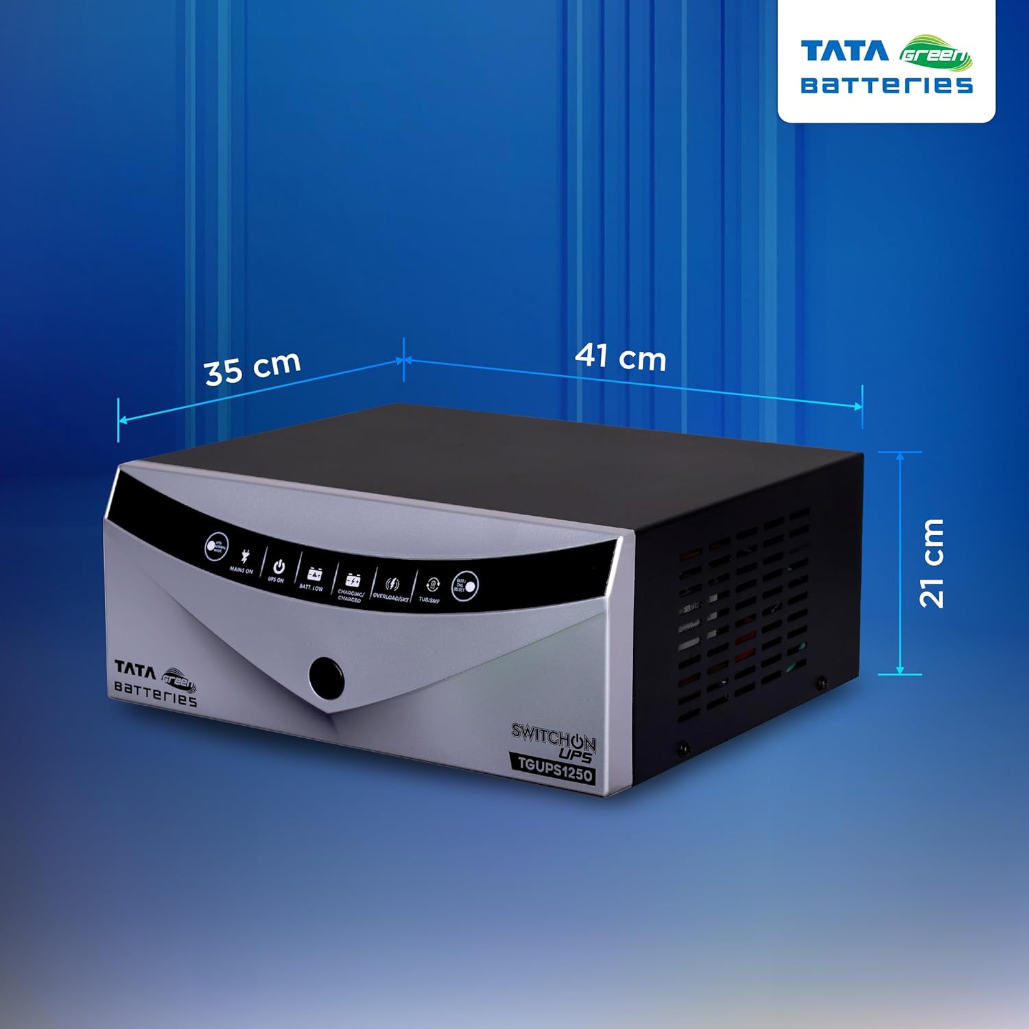 Tata Green Inverter & Battery Combo (Switch ON Pure Sine Wave 1000VA/12V Inverter INTT2800 240AH Tall Tubular Inverter Battery)