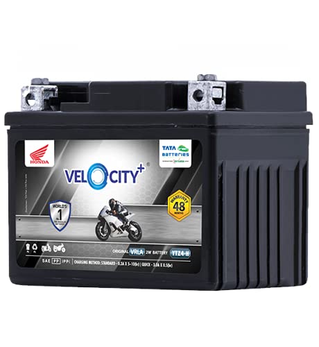 Tata Green Bike Battery | Velocity Plus YTZ4-H (12V & 3Ah), Sealed Maintenance Free & Spill Proof | 54 Months Warranty