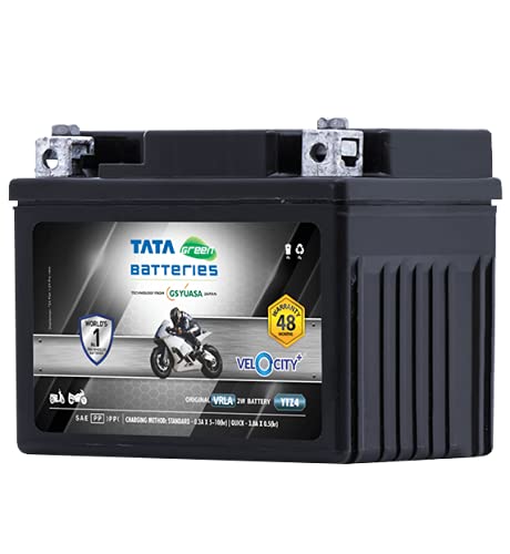 Tata Green Batteries Bike Battery | Velocity Plus Ytz4 (12V & 3Ah) 54 Months Warranty)