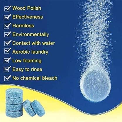 Concentrated Automotive Glass Wiper Cleaning Tablets, Solid Tablets (Pack of 50)