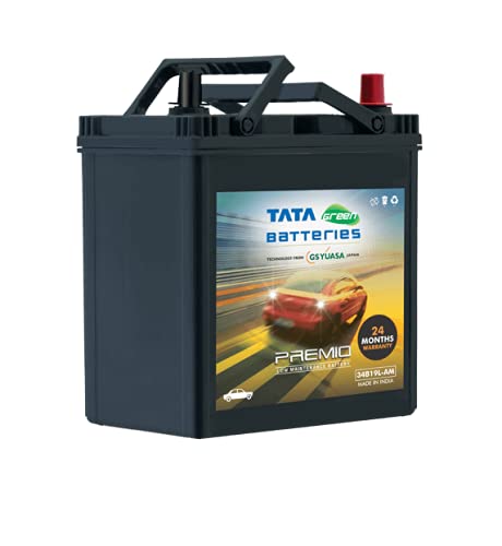 Tata Green Batteries Car Battery | PREMIO 36B19L-AM (12V & 32Ah) | 54 Months Warranty