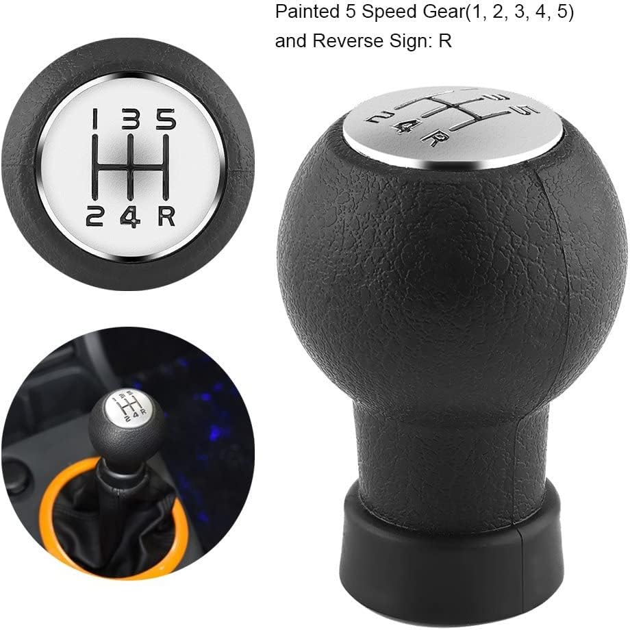 Gear Shifter Lever Knob Compatible with Suzuki Alto K10, Swift, SX4, Swift Dzire (2005-2010 Model)  Black Finish